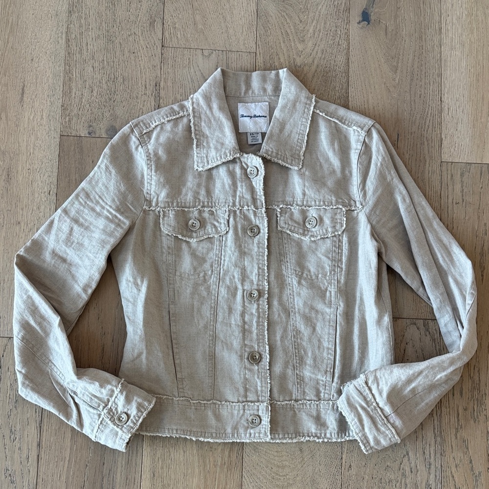 Tommy Bahama Light Tan Jean Jacket